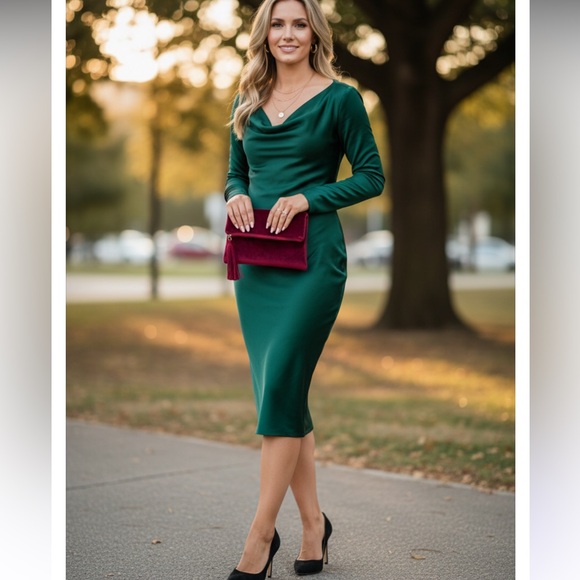 Ashro Burgundy Clutch with Tassel - Picture 4 of 15